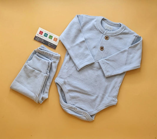 Premium Quality 2 Piece Ribbed (Long Sleeve Bodysuit & Pant) - Winter