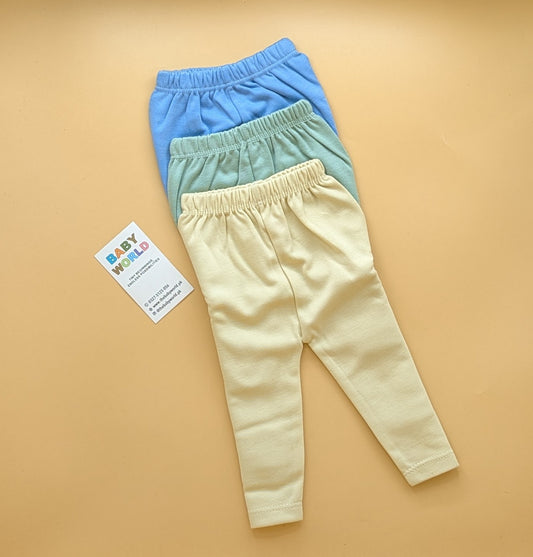 Pack of 3 Pajamas (Trousers) - Blue, Green, Skin