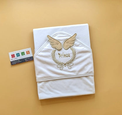 Hooded Wrapping Sheet/Blanket - Winter - Wings (Prince/Princess)