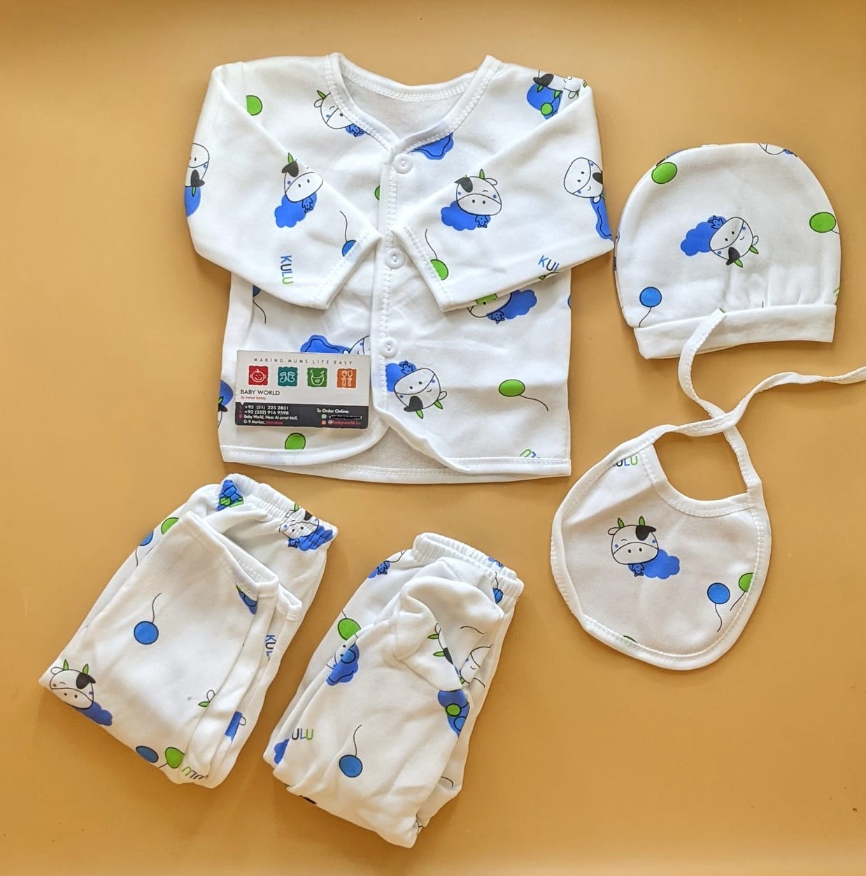 5 Pieces Suit Set - Winter - Balloon/Cow 🐮