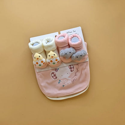 Pack of 2 Bibs & 2 Booties