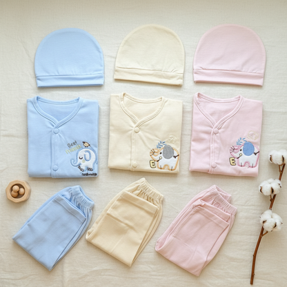 Suits Blue Beige Pink