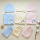 Baby Pack of 3 Suits with Cap - Blue/Beige/Pink