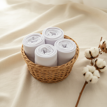 White Bodysuits Basket