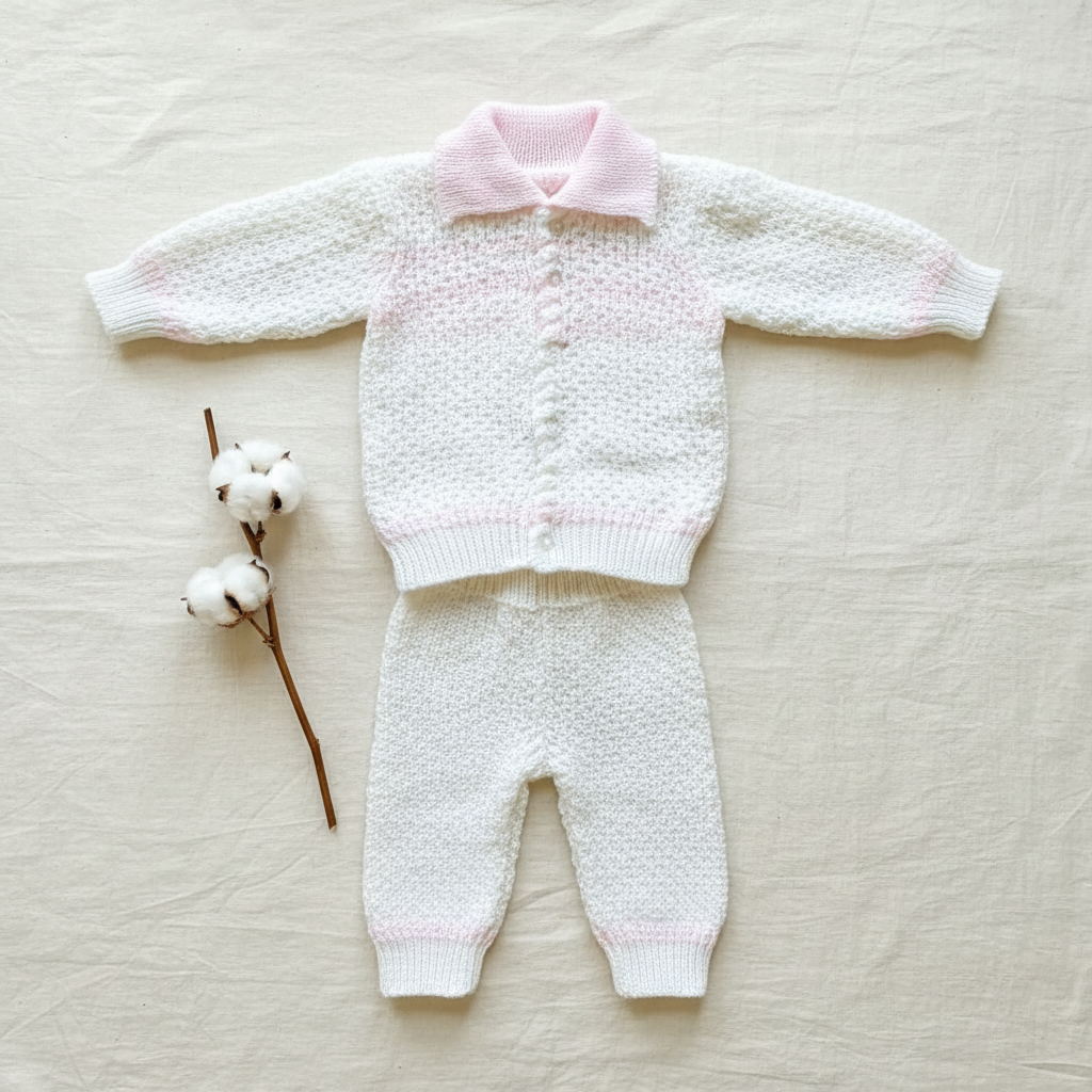 Baby Woolen Knitted Suit - Winter