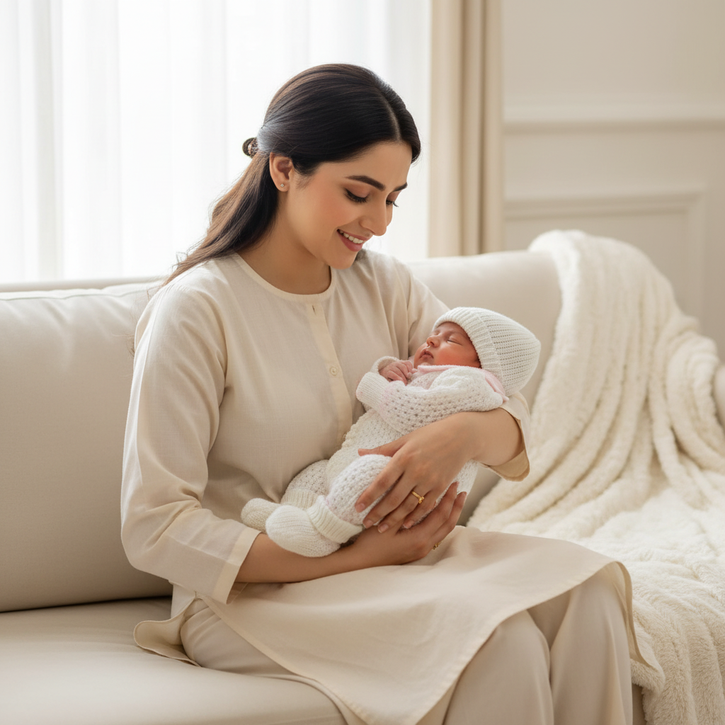 Baby Woolen Knitted Suit - Winter