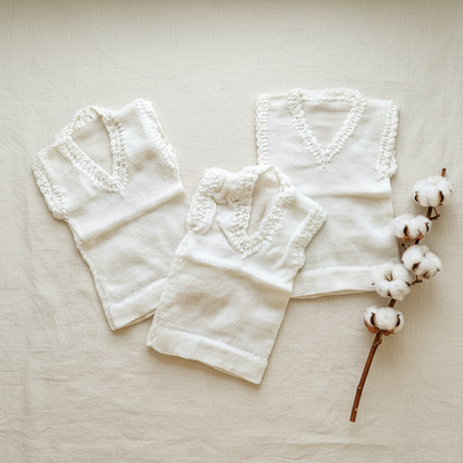 Woolen Vests Flat Lay